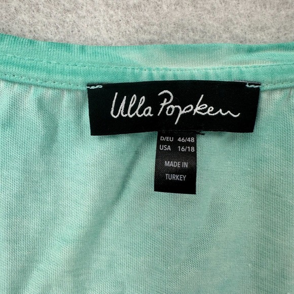 Ulla Popken Set of 2 Tank Tee T-Shirt Tops Womens 16/18 Tropical Vacation Sequin - Picture 5 of 16